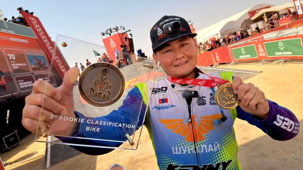 Гавьяат тамирчин Э.Халиунболд “Дакар Ралли” тэмцээнд түүхэн амжилт гаргалаа