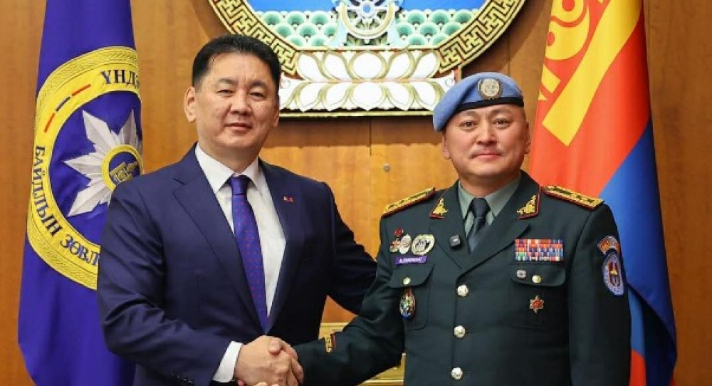 НҮБ-ын Цэргийн хүчний командлагчаар ажилласан анхны Монгол генералыг хүлээн авч уулзлаа