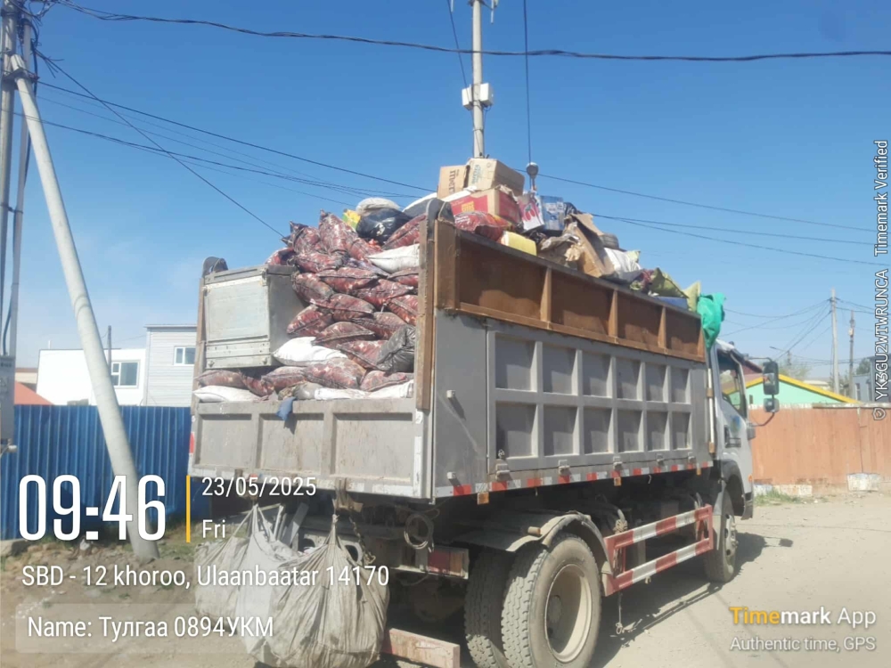 Сүхбаатар дүүрэг: Хог тээвэрлэлт, цэвэрлэгээ үргэлжилж байна